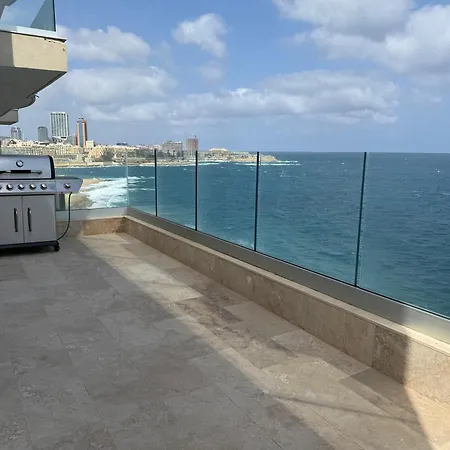 Panoramic Xl Penthouse Seafront * Слима